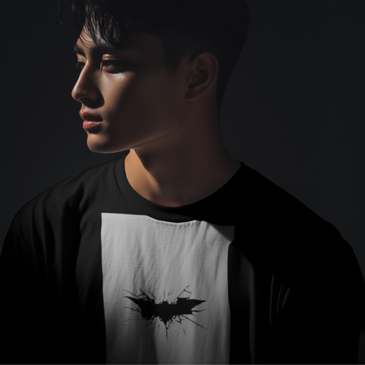Batman over sleeve t shirt