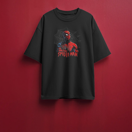 spiderman t shirt over sleeve